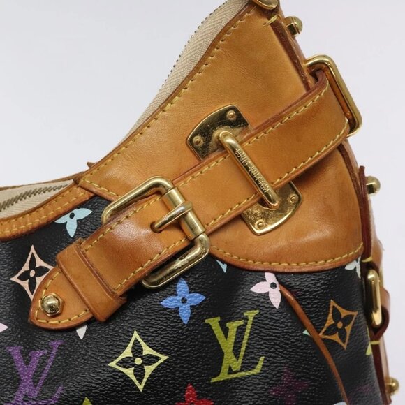 LOUIS VUITTON Monogram Multicolor Greta Shoulder Bag Black - Picture 9 of 16